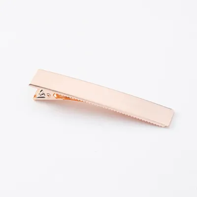 Elegant wild retro matte brushed metal hair clips Duckbill clips bangs clip side headdress