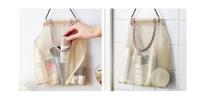 Kitchen vegetable storage mesh bag household multi-purpose creative fruit wall hanging bag can be hanging onion garlic storage bag