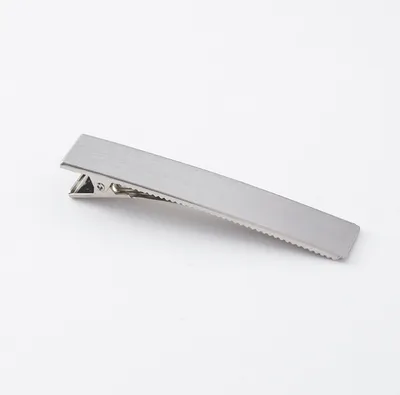Elegant wild retro matte brushed metal hair clips Duckbill clips bangs clip side headdress