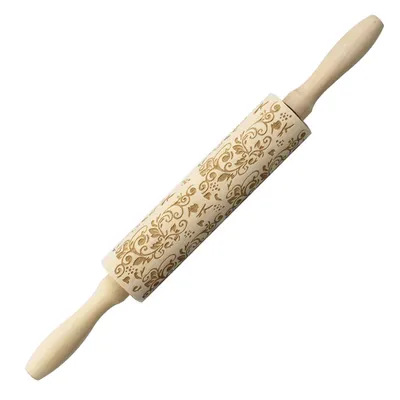 Christmas elk print rolling pin
