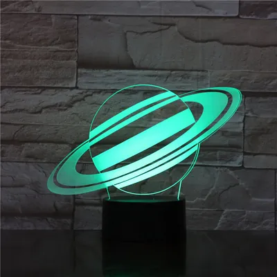 Nine planets series 3D small night light touch color changing table lamp