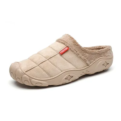 Bag heel semi-drag cotton shoes