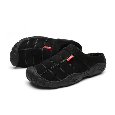 Bag heel semi-drag cotton shoes