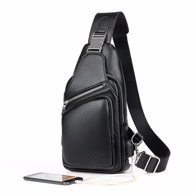 Large capacity men's chest bag