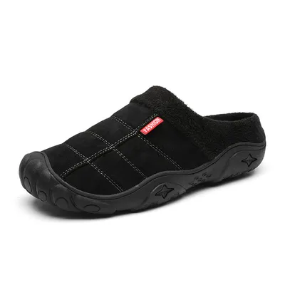 Bag heel semi-drag cotton shoes
