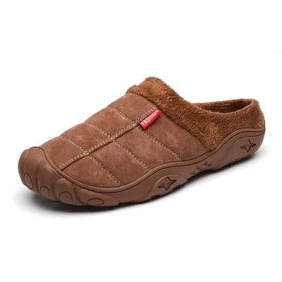 Bag heel semi-drag cotton shoes
