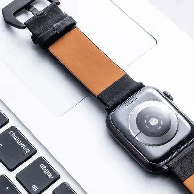 Braided nubuck leather watch strap universal