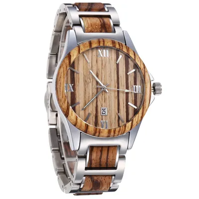 Silver with zebrawood
