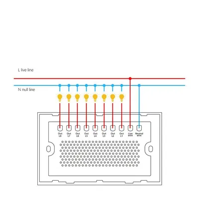 Smart Touch Light Wall Switch Interruptor Glass Panel
