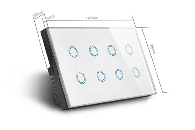 Smart Touch Light Wall Switch Interruptor Glass Panel