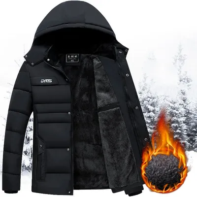 Men's middle-aged and elderly warm cotton padded jacket
