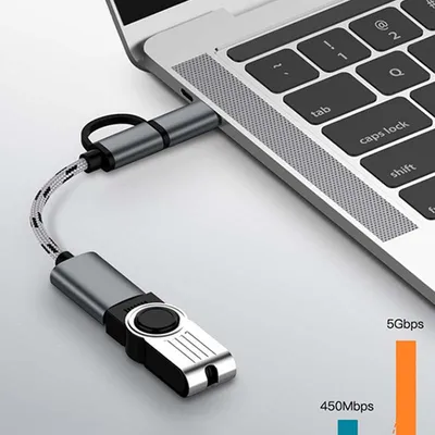 Keyboard conversion line one to two adapter