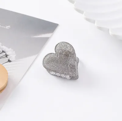 Japanese Dream Girl Heart Beadsflash Powder Star Clips Mini Love Hair Catch Hairpin Bangs Clip Hairpin Hair Accessories