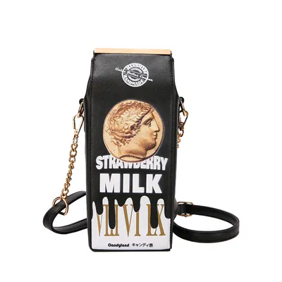 Funny personality milk box bag