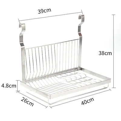 Stainless Steel Kitchen Organizer Multifunction Dish Drying Rack Wall Hanging Storage Holder Tableware Shelf Drainer 8 Types