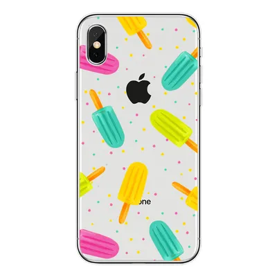 Compatible with Apple , Cartoon donut flower transparent phone case