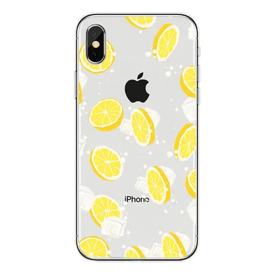 Compatible with Apple , Cartoon donut flower transparent phone case