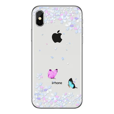 Compatible with Apple , Cartoon donut flower transparent phone case