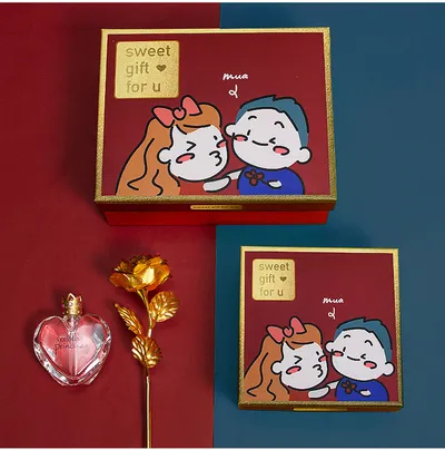 Empty Box Couple Birthday Gift Box Packaging Box