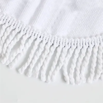 3D printed microfiber round beach towel