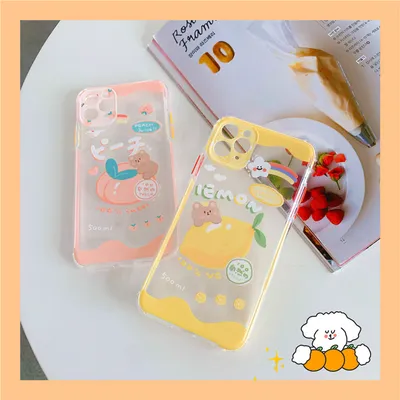 Summer Lemon Peach Bear  Phone Case