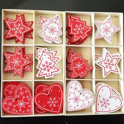 DIY Ornaments Wooden Christmas Gift Pendants