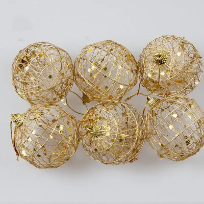 Gold dusted scaly Christmas ball