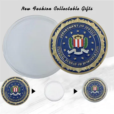 Department of Justice FBI Metal Commemorative Coin
