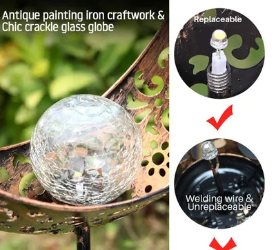 LED Solar Flame Light