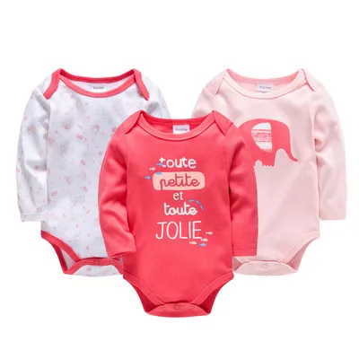 Baby Cotton Long Sleeve Romper Three Piece Suit