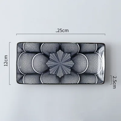 Japanese Creative Rectangular Sushi Plate
