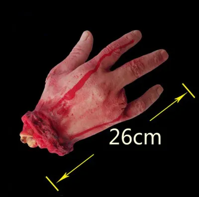 Artificial Blood Hand Horror Broken Four Fingers
