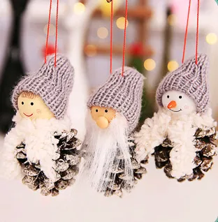 Christmas Explosion Christmas Gift 3 Piece Set Old Man Snowman Girl Doll Pendant Doll Hanging Tree Hanging