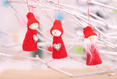 Christmas Explosion Christmas Gift 3 Piece Set Old Man Snowman Girl Doll Pendant Doll Hanging Tree Hanging