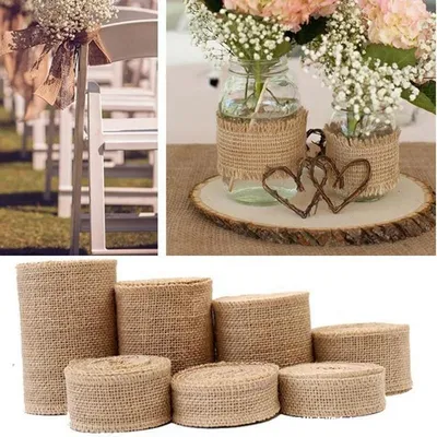 DIY Handmade Christmas Wedding Craft Linen Strips