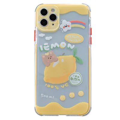 Summer Lemon Peach Bear  Phone Case