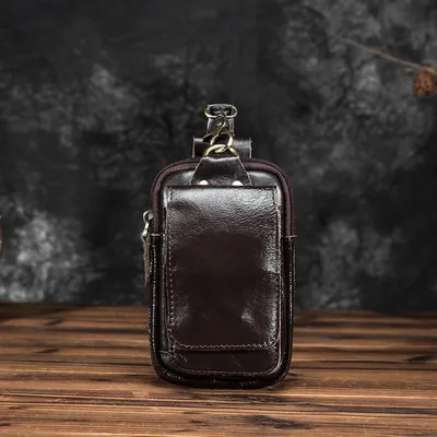 6 inch small belt bag with hook