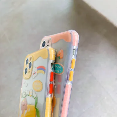 Summer Lemon Peach Bear  Phone Case