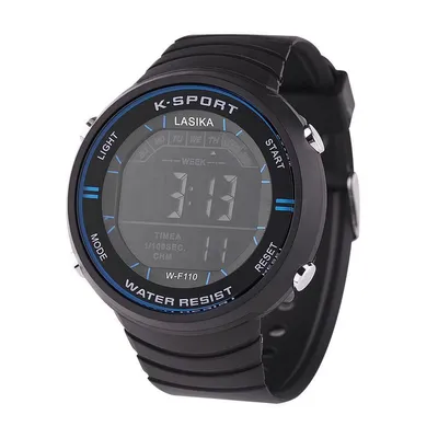 Men's digital large display electronic watch