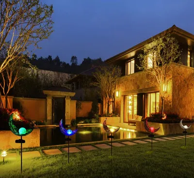 LED Solar Flame Light