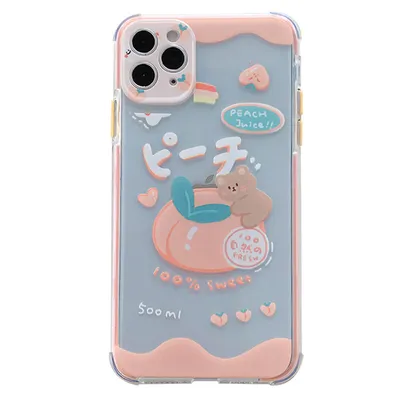 Summer Lemon Peach Bear  Phone Case