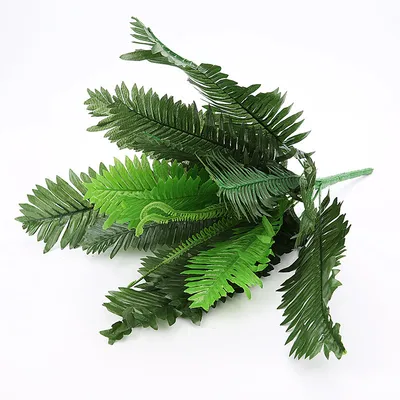 Green iron leaf decoration