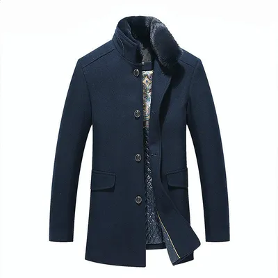 Woolen overcoat for men