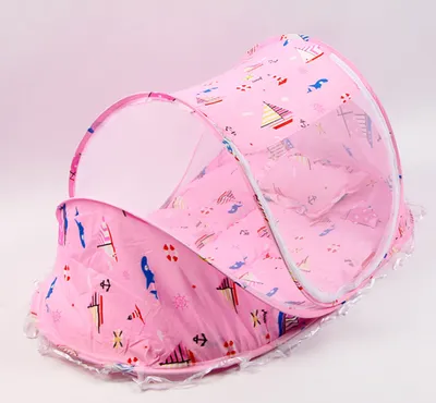 Foldable  Baby Bed Net With Pillow Net 2pieces Set