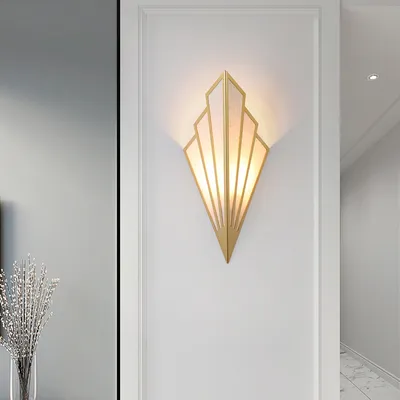 Creative Indoor LED Fan-shaped Wall Hanging Light