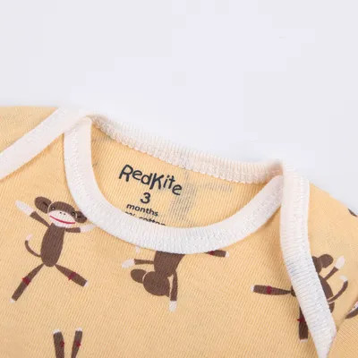 Baby Envelope Collar Long Sleeve T-shirt 5 Pack