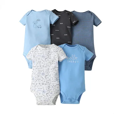 Five-piece Baby Short-sleeved One-piece Suit
