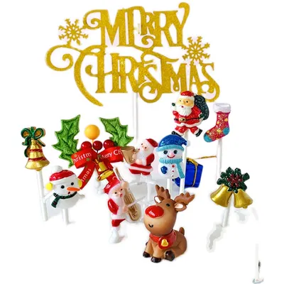 Bell Christmas Baking Dress Up Sign Cake Decoration Plugin