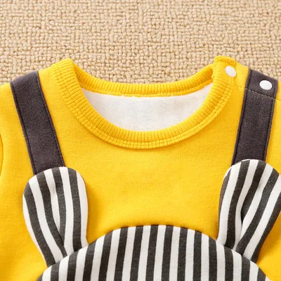 Cartoon Warm Cotton Baby Autumn Jumpsuit