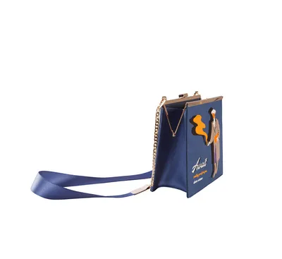 Vintage canvas shoulder bag female large capacity embroidery wide shoulder strap Messenger bag